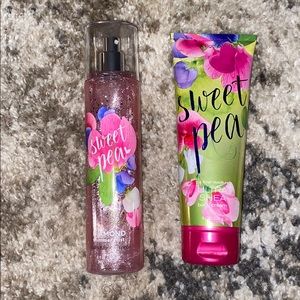 Bath and body work bundle, shimmer mist and lotion